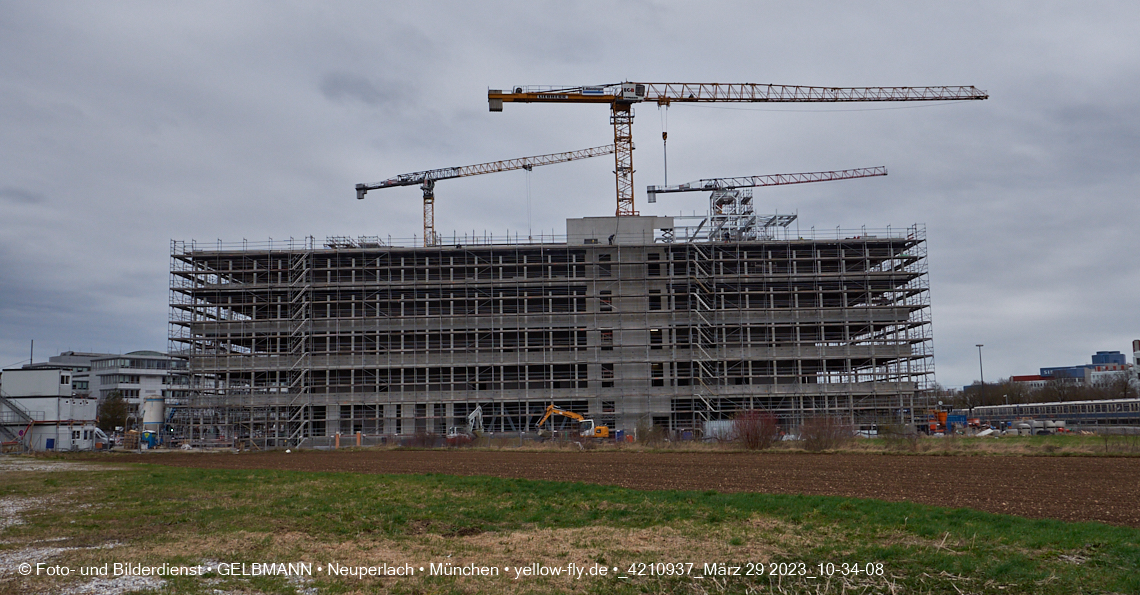 29.03.2023 - Baustelle REVO und Umgebung in Neuperlach